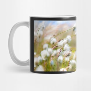 Cottongrass on the Peak District moors Mug